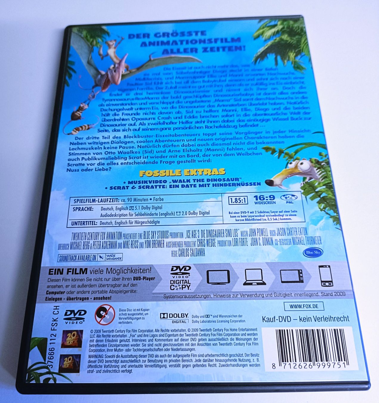 Tutti i DVDs: DVD - Ice Age 3 - Die Dinosaurier sind los – Usato da Köniz venduto da Movieportal007 1