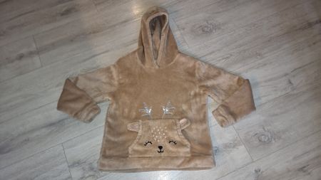 Kuscheliger Mädchen Winter Hoodie Reh Grösse 134 140 neuwert