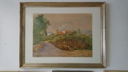 Aquarell / Gouache von V. Di Rosa