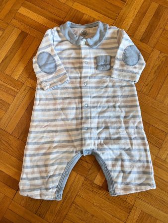 Flannel onesie by Petit Bateau