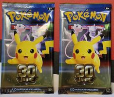 2× 30 Jahre Pokémon Booster DE - OVP
