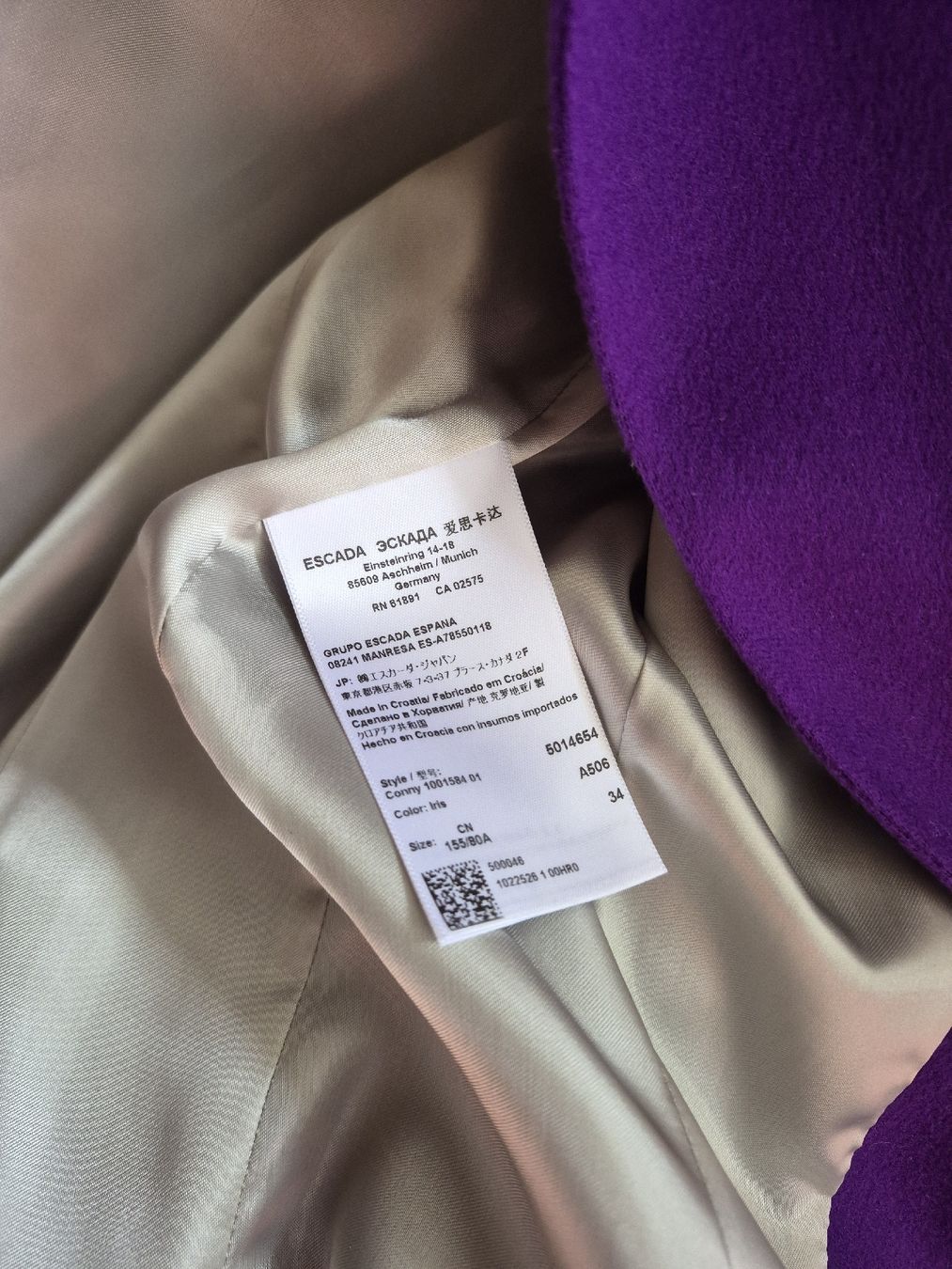 Escada Manteaux: Escada Mantel Gr.34 Violett – D'occasion à Winterthur par Wohnhaus 8