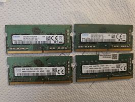 RAM Riegel 8GB DDR4 PC4-2400T 4 Stk. neuwertig