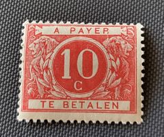 Belgien alte briefmarke