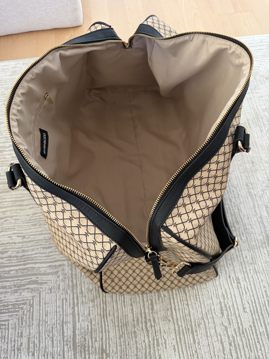 Valigie: Weekender Bag Monogram Pattern Black Tan Gold Hardware Used – Nuovo (secondo la descrizione) da Bülach venduto da adi_52cm 4
