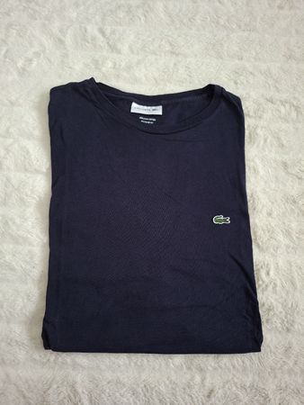T-shirt Lacoste bleu marine, 100% coton Pima, T. 4XL