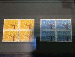 Zunr. 389 - 390 postfrisch mit Abart kurzer Ast