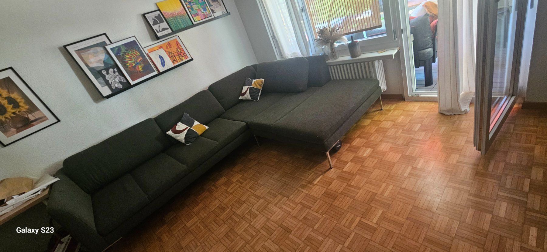 Livique Sofas: Ecksofa dunkelgrün Stoff gute Zustand – Gebraucht aus Eiken von Stanks 1