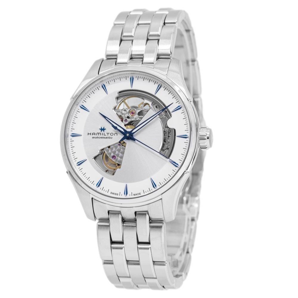 Hamilton Orologi: Hamilton Men's H32675150 OpenHearth Silver Dial Auto – Nuovo e nell'imballaggio originale da Schindellegi venduto da harveystore