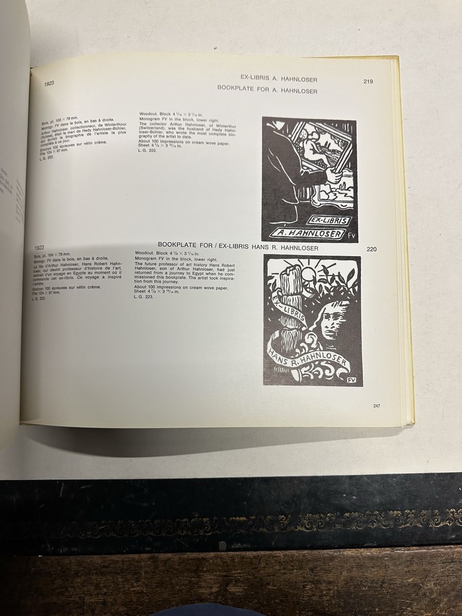 Libri: Félix Vallotton, Catalogue raisonné,1972. – Usato da Genève venduto da Tom6 3