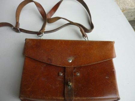 Militär Kartentasche Vintage Leder-Tasche,  Armee