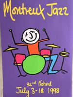 Montreux Jazz Festival 1998 mit/von Phil Collins  Siebdruck