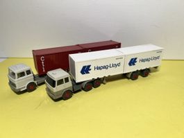 2 x Wiking Containerlaster in 1/87