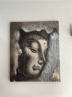 Buddha Bild Wanddekoration 120x100 NEUWERTIG