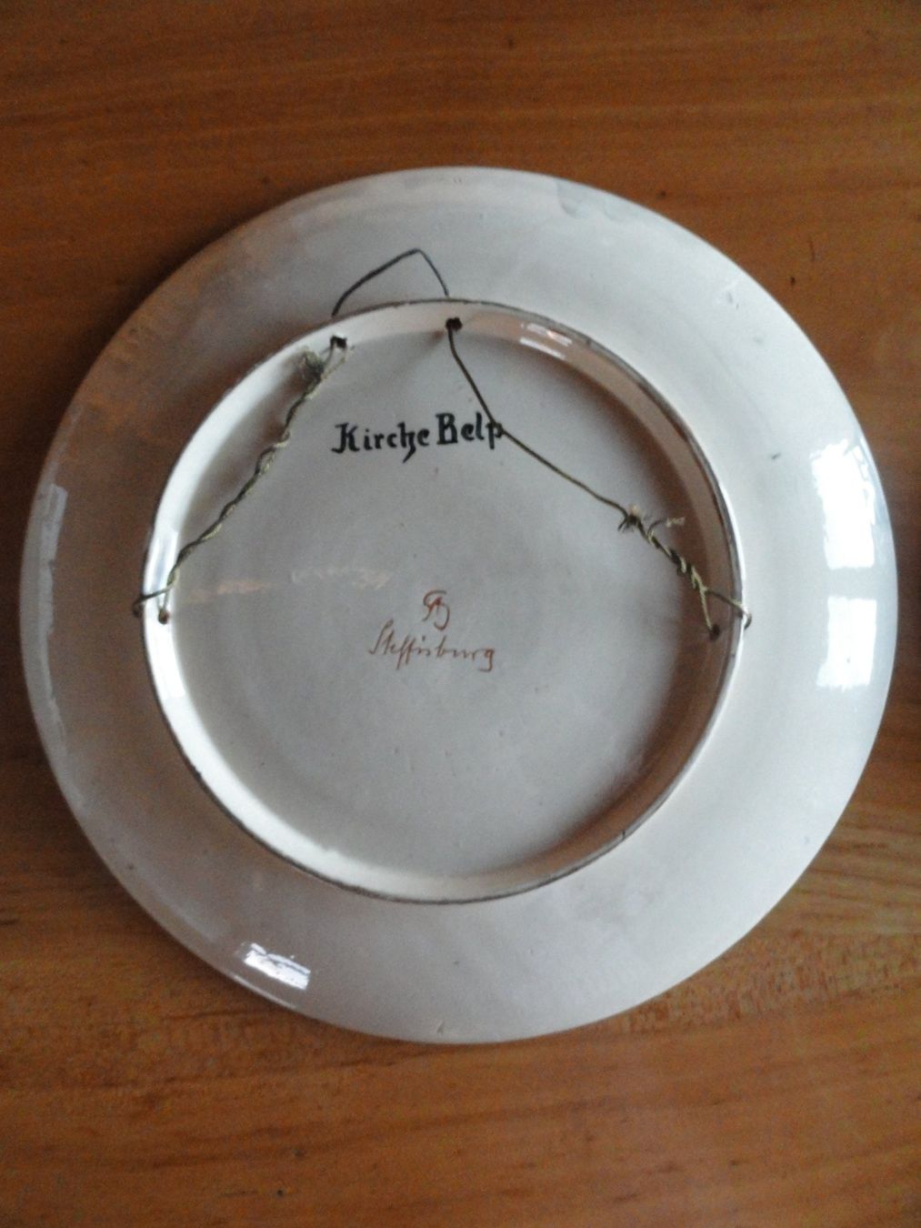 Piatti: Belp: ref. Kirche, sig. Steffisburg, 3 Wandteller – Usato da Ins venduto da Baj 5