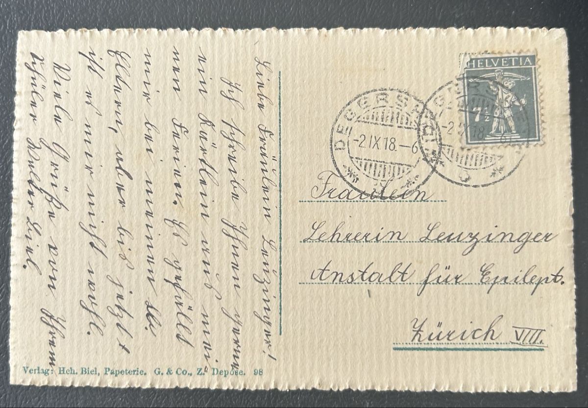 Ansichtskarten: SK Degersheim 1918 – Gebraucht aus Horw von Tellbub 1