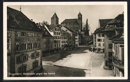 Rapperswil /SG, Hauptplatz mit Schloss