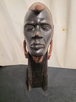 Holzfigur Kopf Afrikanisch ca. 52cm H. 