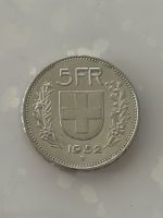 5 Franken 1952  sehr Rar