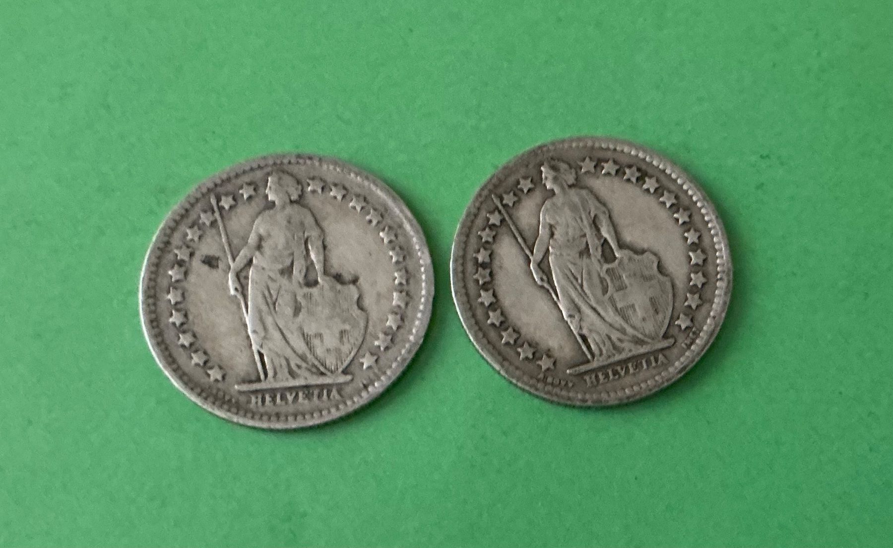 Tutti le monete: 50 Rappen Silber 1920 + 1929 – Usato da Dübendorf venduto da Troll_88 1