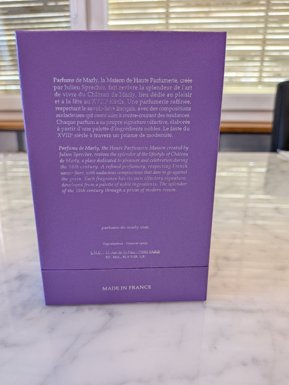 Profumi & Eau de Toilette: Palatine. Parfums de Marley. – Usato da Oberägeri venduto da obr_f5w9 4