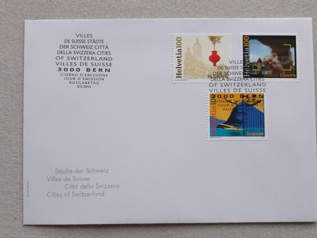 Alle Briefmarken: (665) «Städte der Schweiz III» mit ET – Gebraucht aus Schwarzhäusern von Inot3
