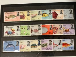 Mauritius 1969, **, Serie Fische, 18 Werte