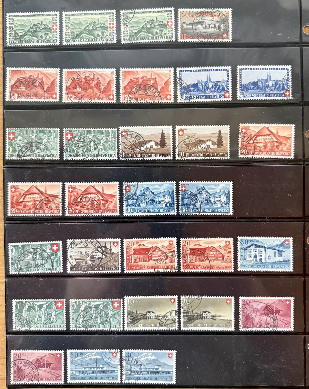 Tutti i francobolli: PP Slg komplett mit doubletten Kat. ca. 1700.- – Usato da Steinhausen venduto da yukon26 2