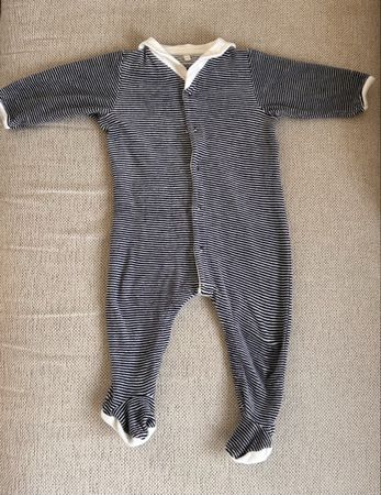 Petit Bateau Strampler gestreift Grösse 74cm Baumwolle
