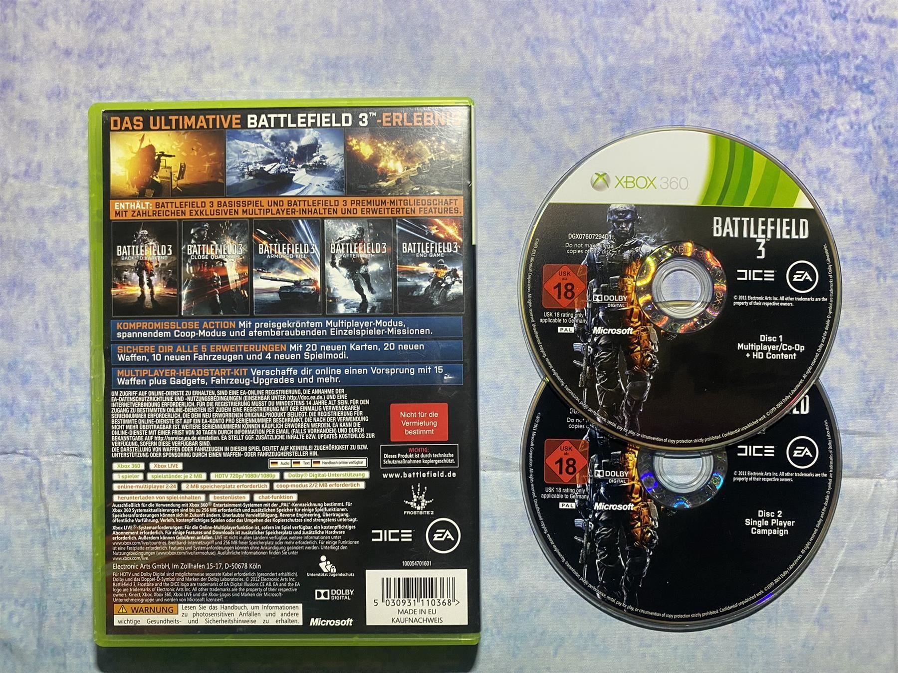 Microsoft Giochi: Xbox360: Battlefield 3 – Usato da Märstetten venduto da AlienNova 1
