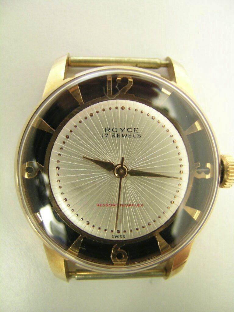 Rodania Orologi: Cocktailuhr von ROYCE, NOS ca.1955 – Nuovo (secondo la descrizione) da Grenchen venduto da esa-9162-9164