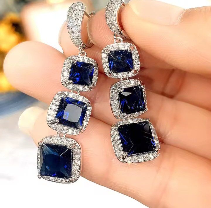 Boucles D'oreilles Argent 925 Avec Cristal De Roche Et Quartz Rose - Pendantes, Neuf Sans Emballage