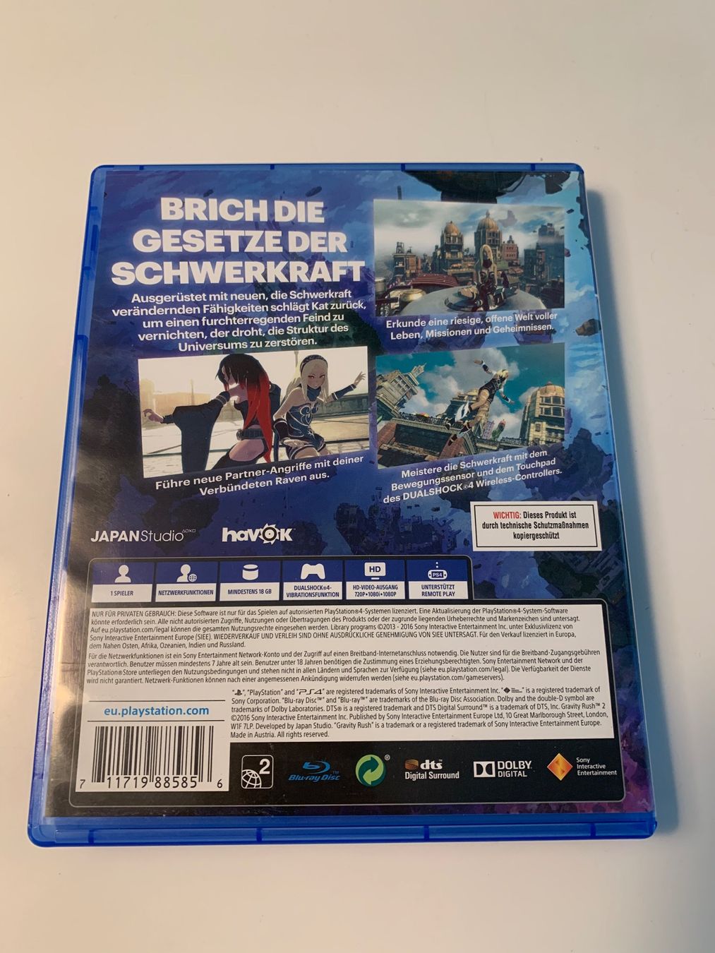 Spiele: Gravity Rush2 – Gebraucht aus Uster von ywy_k8ft 1