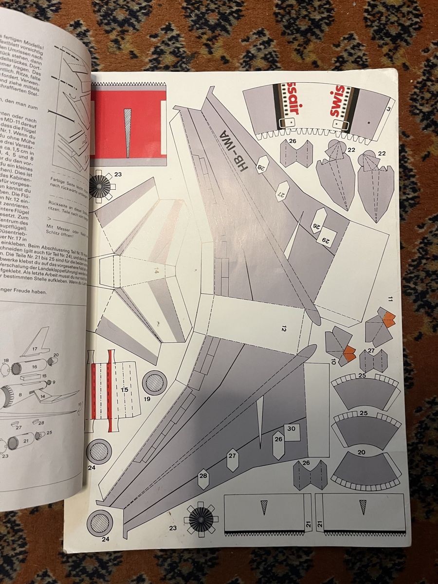 Kit bricolage: MD - 11 swissair - Jet Bastelbogen – Usato da Eschenz venduto da glettise24 2