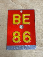40. Geburtstag - Velonummer, Fahrradnummer, Veloschild BE 86
