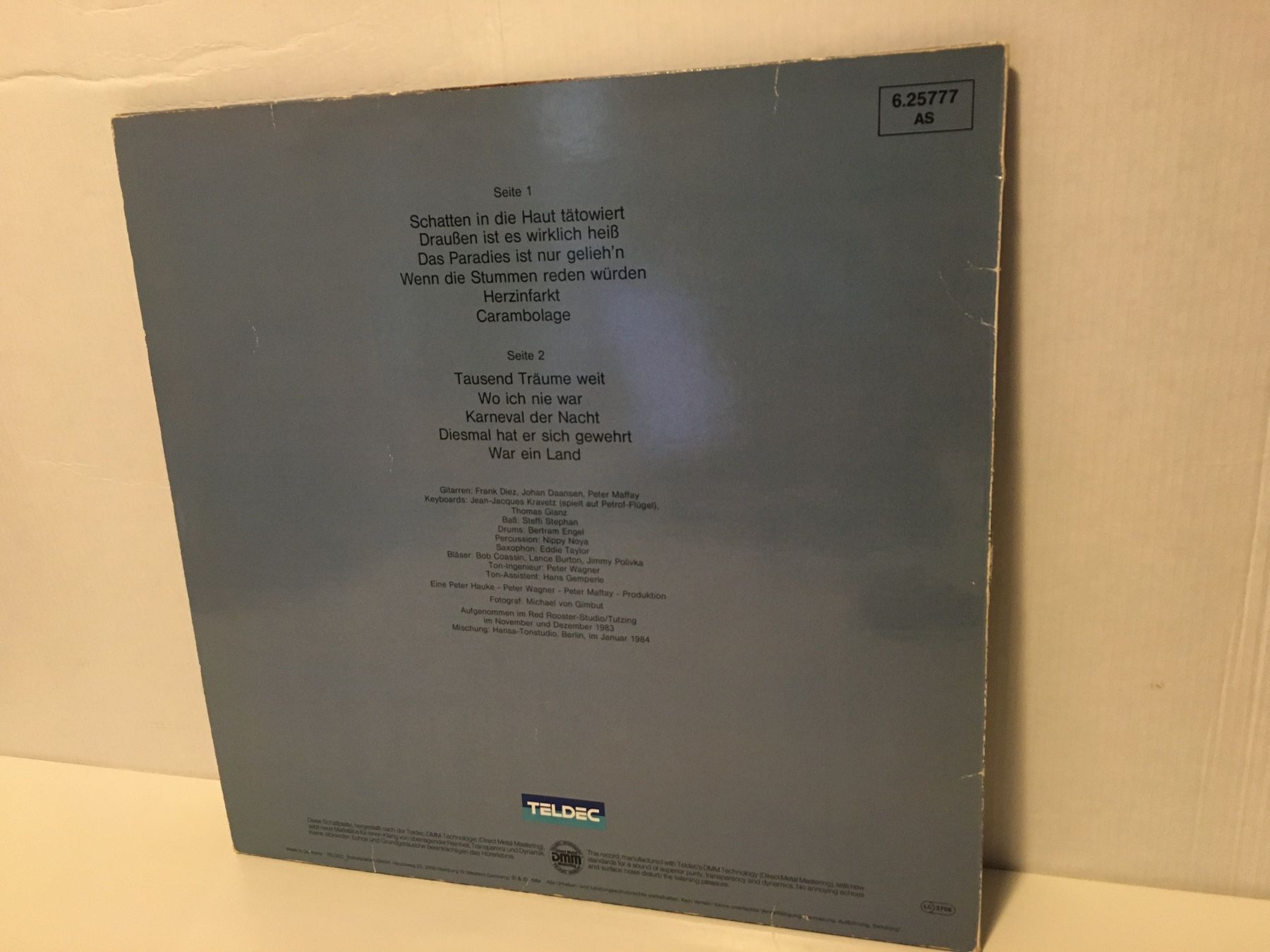 Dischi in vinile: Schallplatte - PETER MAFFAY - CARAMBOLAGE - TELDEC - 1984 – Usato da Andwil SG venduto da Rainboli 1