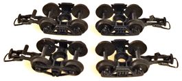 Drehgestelle "Rollerbearing" HO mit Hackenkupplung - 4 Stück