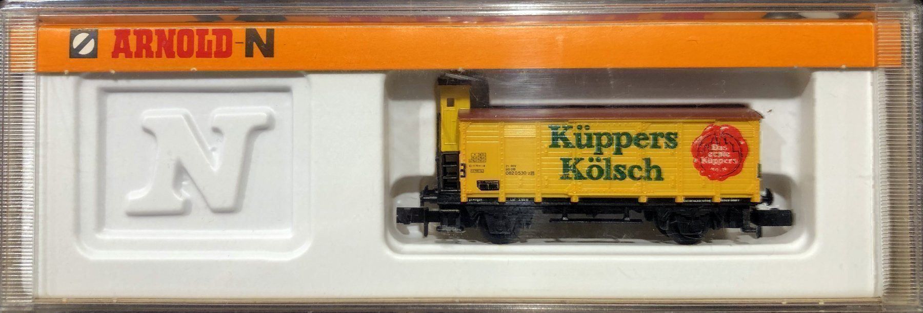 Arnold Modellini di ferrovie: Arnold 4284 Bierwagen Küppers Kölsch N – Nuovo e nell'imballaggio originale da Burgdorf venduto da Gedora