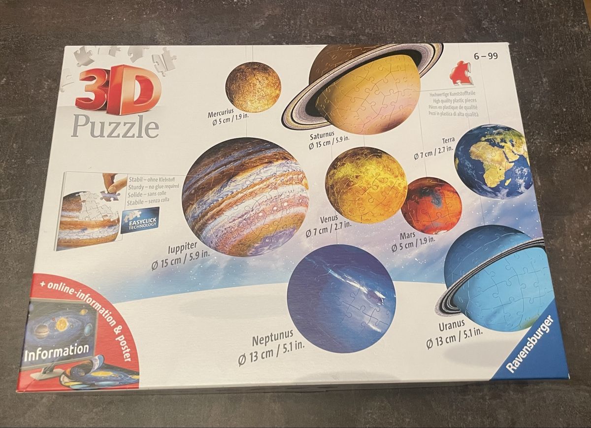 Ravensburger Puzzles: 3D Puzzle Ravensburger Sonnensystem neu Ovp – Neuf (Voir description) à Wettingen par Serk 2
