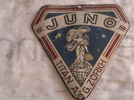 farrader vélo Titan Junod  Zurich plaquette de cadre rare 