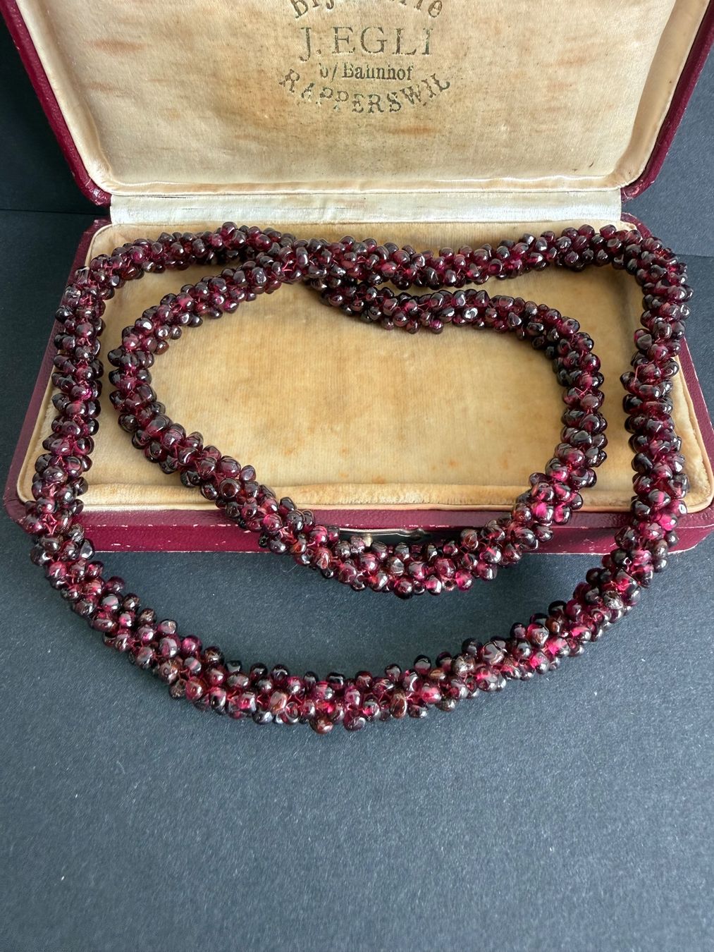 Catenine: Vintage echte Granat Kette – Usato da Spiegel b. Bern venduto da Rogger72 3