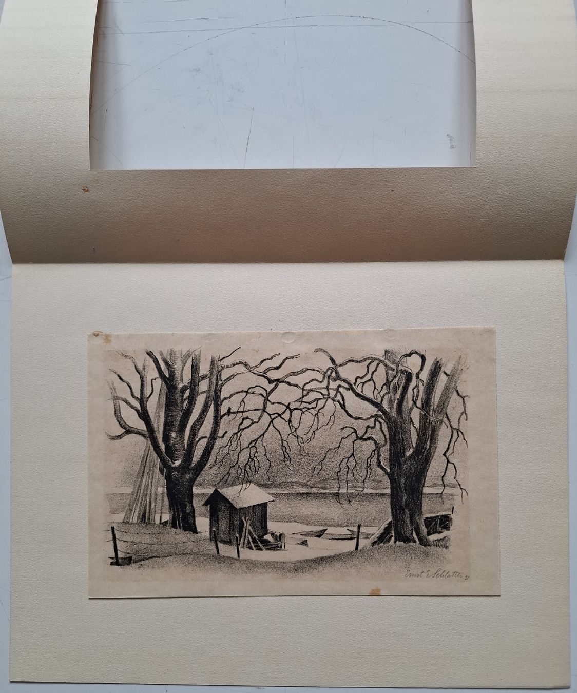 Grafica & Litografie: Ernst E Schlatter Radierung "Am Bodensee" 1931, handsigniert – Usato da Aarburg venduto da Rosen_Rot_2 4