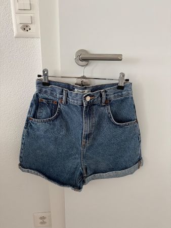 Short en jean Pull&Bear taille haute