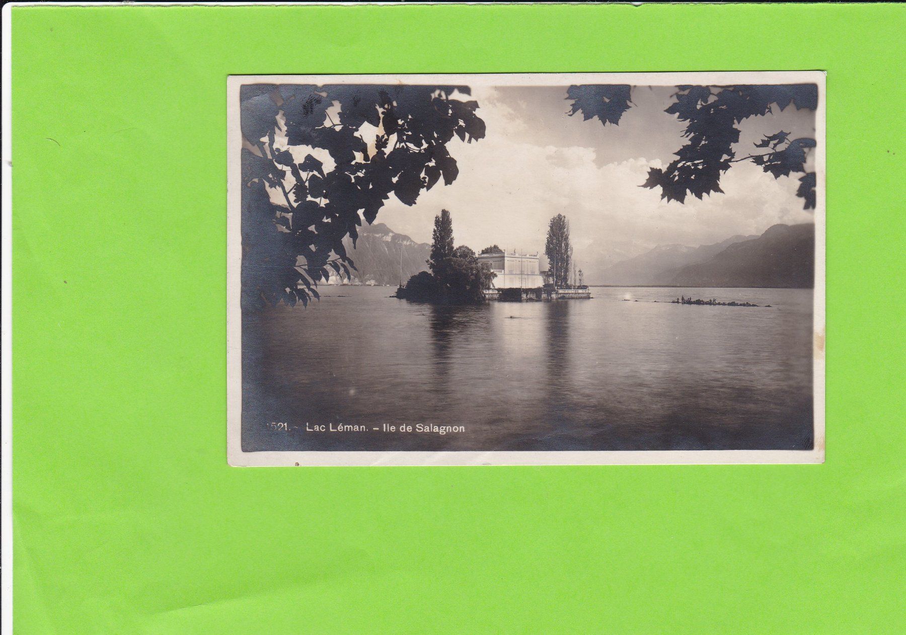 Cartoline postali: Lac Léman-Ile de Salagnon – Usato da St. Peterzell venduto da neckertal