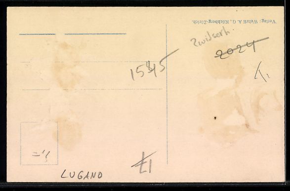 Cartes postales: AK Lugano, Via Pessina – D'occasion à Berlin par bartko-reher 1