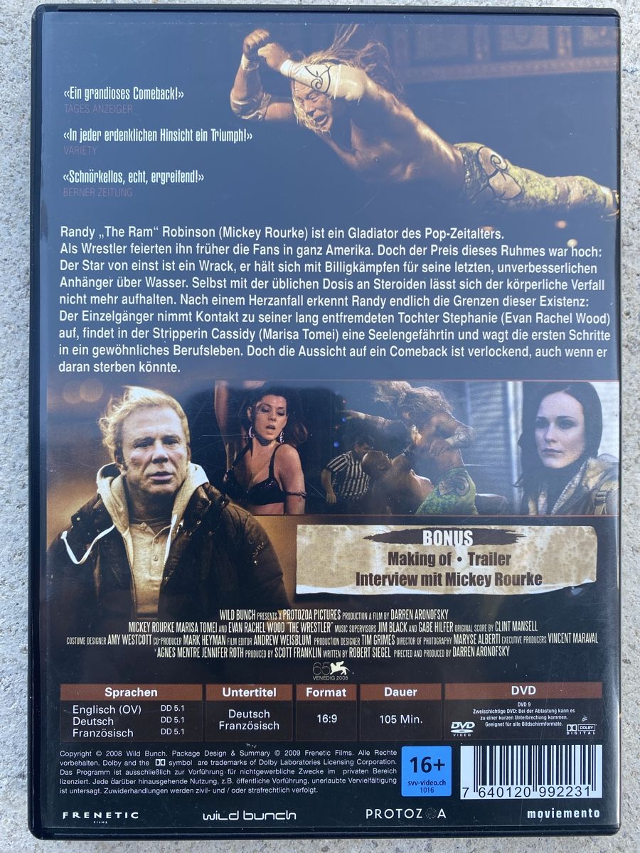Alle DVDs: The Wrestler – Gebraucht aus Gasel von Ntomate 1