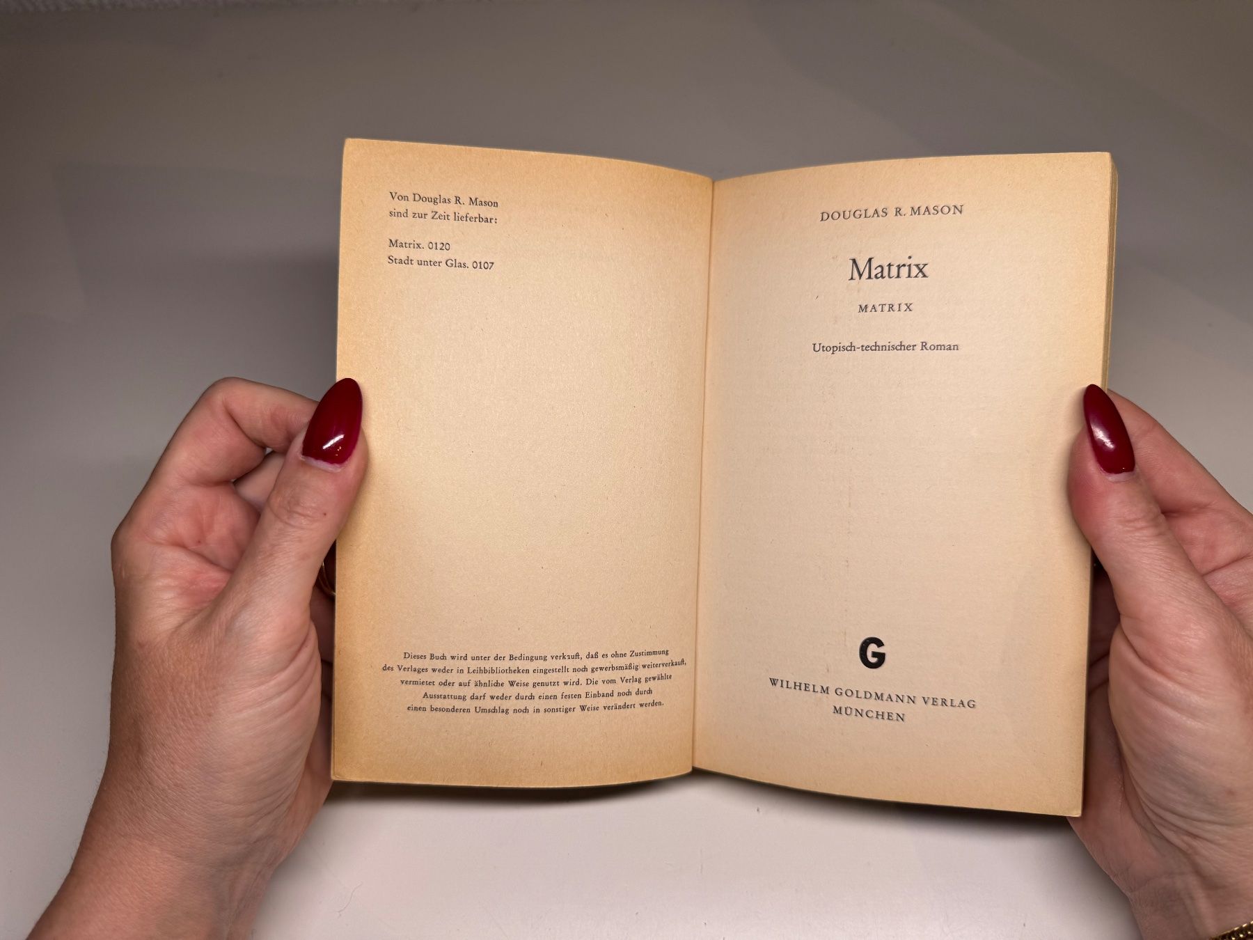 Libri: ROMAN: Douglas R. Mason, Matrix – Usato da Grosswangen venduto da Deutsche_Romane 3