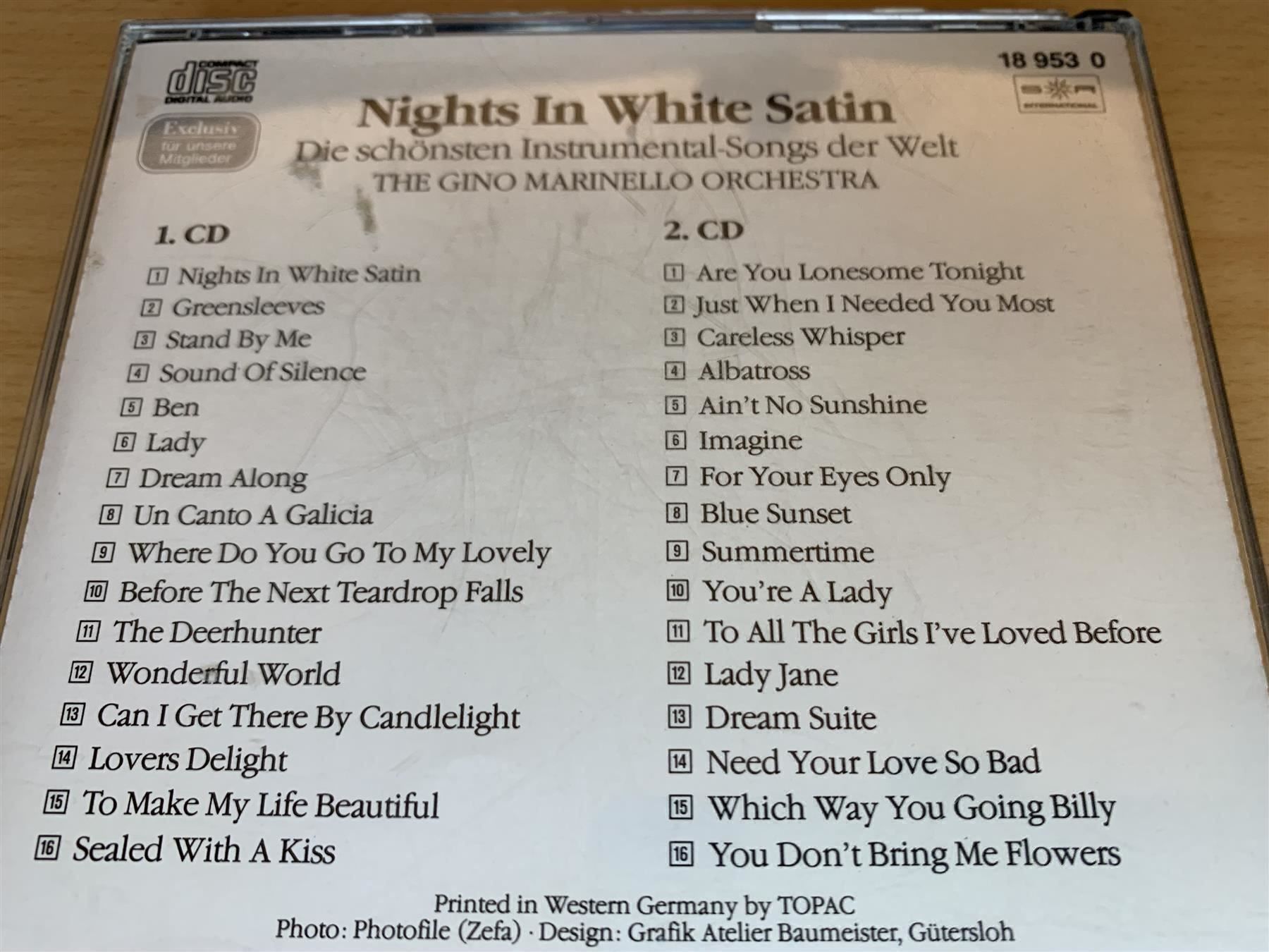 CDs: Nights In White Satin  - 2 CD – Gebraucht aus Rikon im Tösstal von Alpenmutz 1