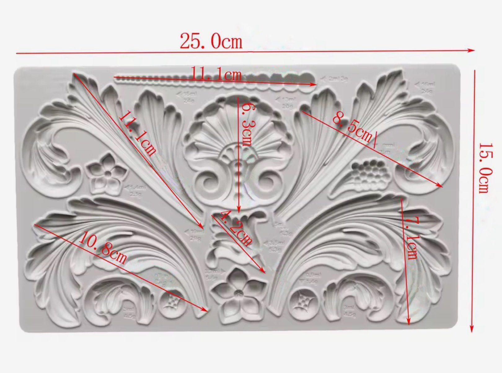 Teglie da forno: Giessform Silikonform Tortendekor Relief – Nuovo e nell'imballaggio originale da Kaltbrunn venduto da schere-stein-papier 1