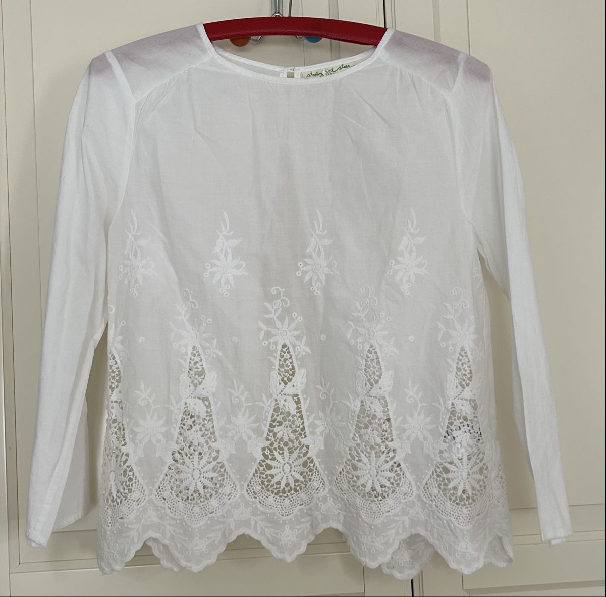 Camicette: Bluse, weiss mit Spitze-Grösse XS – Nuovo (secondo la descrizione) da Schaffhausen venduto da Lucyswunderlade